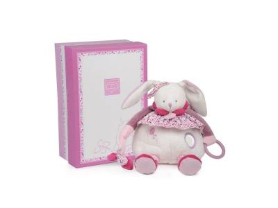 DOUDOU ET COMPAGNIE Pantin d'Activit&eacute;s - Cerise Le Lapin Multicolore 