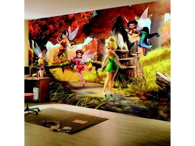 AG ART Papier peint La For&ecirc;t d'automne Disney Fairies 360X255 CM - Enfants