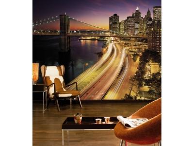 KOMAR Photo Murale, 368cm x 254cm, New York Lumi&egrave;res Ville