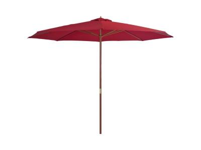 HELLOSHOP26 Parasol avec m&acirc;t en bois 350 cm bordeaux  02_0008128
