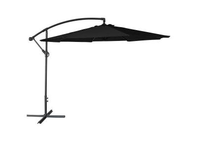 HAPPY GARDEN Parasol d&eacute;port&eacute; OAHU &Oslash;3m noir