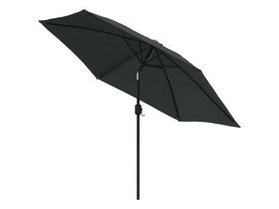 HELLOSHOP26 Parasol d'e x t&eacute;rieur avec poteau en m&eacute;tal 300 cm anthracite  02_0008278