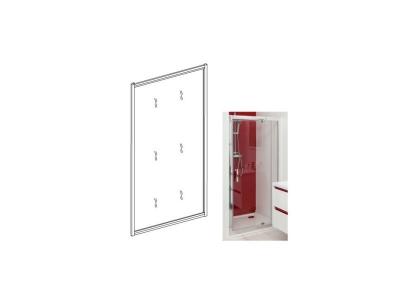 ONDEE Fa&ccedil;ade EKLA - Retour fixe 90x185x0,6cm - Verre tremp&eacute; - Finitions chrom&eacute;