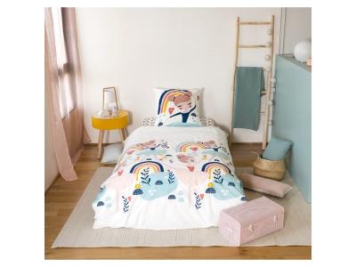 HOUSSE DE REVE Housse de couette 140x200 + 1 taie d'oreiller 63x63 Coton Bio Licolove