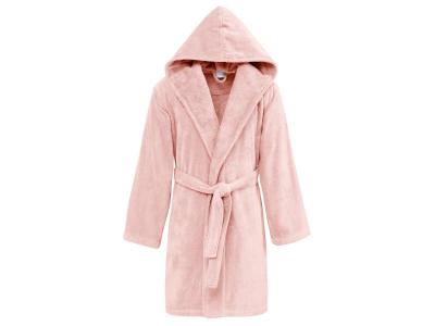 SENSEI MAISON Ppeignoir court &agrave; capuche femme poudre l