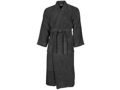 SENSEI MAISON Peignoir mixte kimono en coton Anthracite XXL