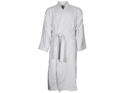 SENSEI MAISON Peignoir mixte kimono en coton Blanc S