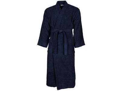 SENSEI MAISON Peignoir de bain mixte 420gr/m&sup2; luxury kimono - bleu nuit - 3 - l