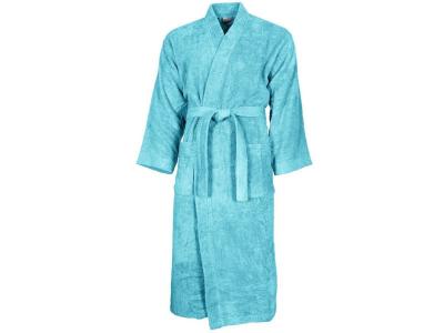 SENSEI MAISON Peignoir mixte kimono en coton Bleu Turquoise S