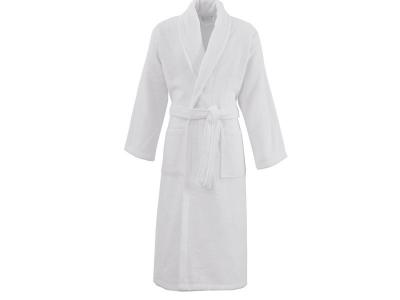 SENSEI MAISON Peignoir De Bain Mixte Col Ch&acirc;le Blanc L