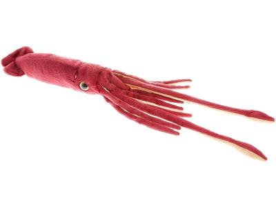 WILD REPUBLIC  calamar g&eacute;ant c&acirc;lin junior 50 cm en peluche rouge
