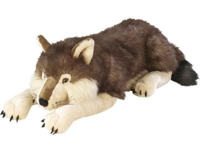 WILD REPUBLIC  peluche loup junior 76 cm en peluche beige/brun