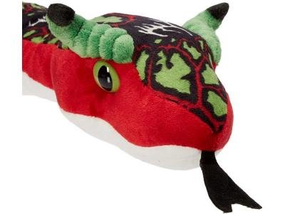 WILD REPUBLIC  serpent en peluche junior 137 cm en peluche blanc/rouge