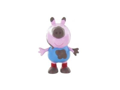 JURATOYS Peppa pig figurine george dans la boue 5 cm bullyland COMA99688