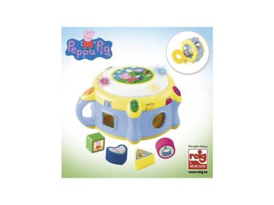 REIG MUSICALES PEPPA PIG Tambour Electronique avec Formes
