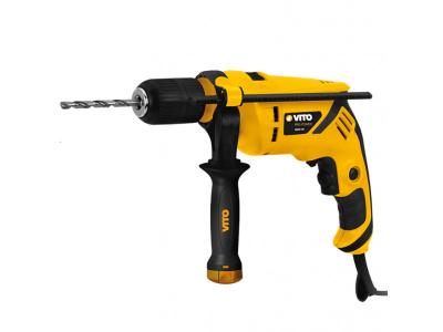 VITO Perceuse &agrave; percussion 600W mandrin 13mm Autoserrant Poign&eacute;e SOFT GRIP S&eacute;lecteur de vitesse 