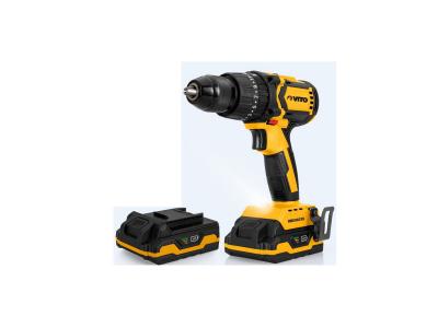 VITO Perceuse Visseuse 20V 2 batteries 2Ah Lithium Brushless  Chargeur Coffret accessoires