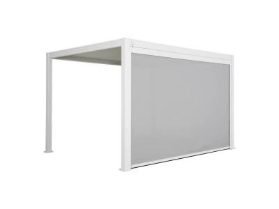 SWEEEK Pergola bioclimatique aluminium 4x3m, store 4m blanc