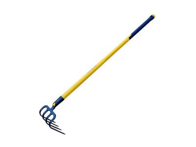 OUTILS PERRIN Crocs &agrave; b&ecirc;cher ou &agrave; b&eacute;ton 4 dents 21 cm manche composite