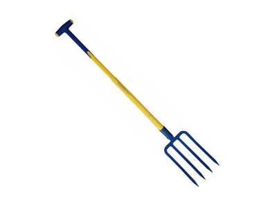 OUTILS PERRIN Fourche &agrave; b&ecirc;cher &agrave; douille 4 dents 29 cm manche tri-gripp en T 90