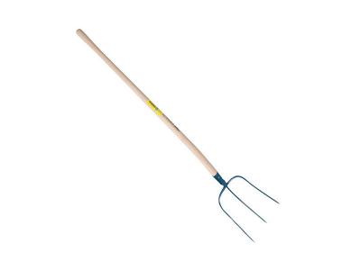 OUTILS PERRIN  - fourche a faner a douille 3 dents manche pomme