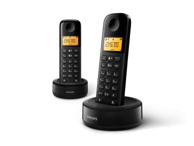 PHILIPS D1602B - T&eacute;l&eacute;phone sans fil avec ID d'appelant - DECTGAP + combin&eacute; suppl&eacute;mentaire