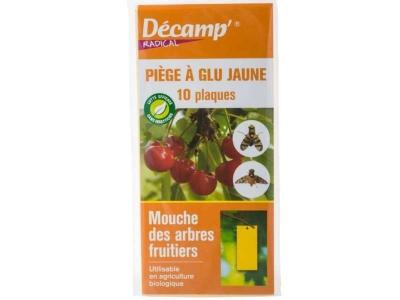 DECAMP Pi&egrave;ge &agrave; mouches -  - Jaune Dipteres - Arbres fruitiers