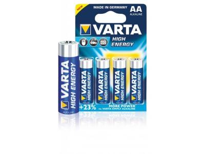 VARTA  High Energy Pile AA alcaline Lot de 4 (Import Allemagne)