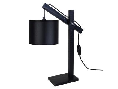 TOSEL PILORI CYLINDRE - Lampe de bureau articul&eacute; bois noir