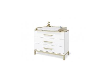 PINOLINO Table &agrave; langer pour b&eacute;b&eacute;s blanc et &eacute;rable Light 