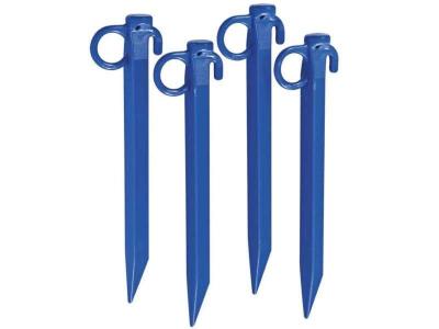 Ribimex lot de 4 piquets avec oeuillets pour baches prbpo25x4