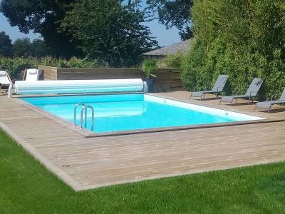 HABITAT ET JARDIN Piscine bois en kit rectangle ""Oceano "" - 9.20 x 5.20 x 1.44 m