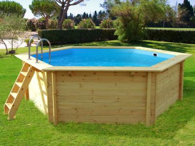 HABITAT ET JARDIN  Piscine bois Hawai - 4.10 x 1.18 m