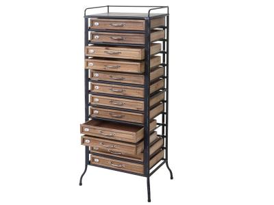 Placard de pharmacien MENDLER HWC-A43 style shabby 129x55x38cm