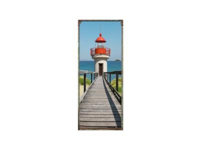 PLAGE  141043 Sticker Trompe l'&oelig;il Porte - Cape Code, 204 x 83 cm