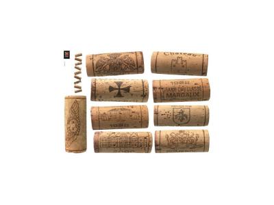 PLAGE  stickers d&eacute;co - pile de bouchons 1 planche - 48 x 68 cm