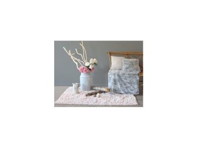 ENJOY HOME Plaid tendance en imitation fourrure polyester/fourrure gris fonc&eacute;