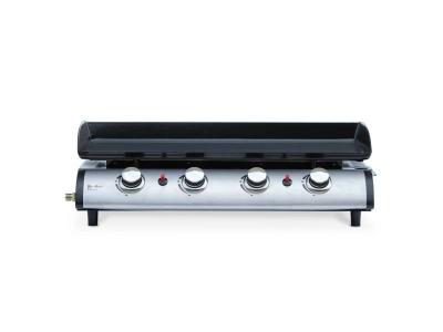 ALICE S GARDEN Plancha au gaz 4 feux, porthos 4 br&ucirc;leurs, 10 kw barbecue grande