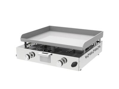 EUSKAL PLANTXA Plancha inox 2 feux plaque de cuisson 4 mm 2 x 2 kW