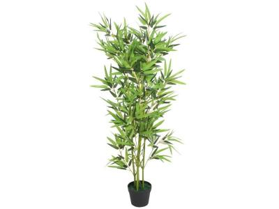 Plante artificielle avec pot bambou 120 cm vert dec021937 