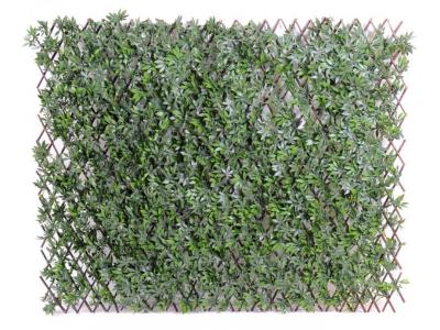 PEGANE  - Plante artificielle haute gamme Sp&eacute;cial ext&eacute;rieur / aralia palissade artificielle - Dim : 100 x 200 cm