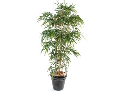 PEGANE Plante artificielle haute gamme Sp&eacute;cial ext&eacute;rieur / Bambou artificiel coloris vert - Dim : 180 x 90 cm 