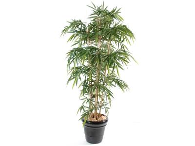 PEGANE  - Plante artificielle haute gamme Sp&eacute;cial ext&eacute;rieur / Bambou artificiel coloris vert - Dim : 150 x 90 cm