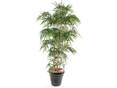 PEGANE Plante artificielle haute gamme Sp&eacute;cial ext&eacute;rieur / Bambou artificiel coloris vert - Hauteur 120 cm
