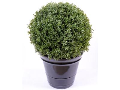 PEGANE Plante artificielle haute gamme Sp&eacute;cial ext&eacute;rieur / Buis boule artificiel - Dim : H.89 x D.65 cm