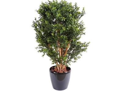 PEGANE Plante artificielle haute gamme Sp&eacute;cial ext&eacute;rieur / BUIS Artificiel Buisson UV - Dim : 80 x 50 cm