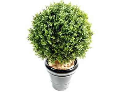 PEGANE Plante artificielle haute gamme Sp&eacute;cial ext&eacute;rieur / Buis artificiel boule UV - Dim : H.88 x D.70 cm