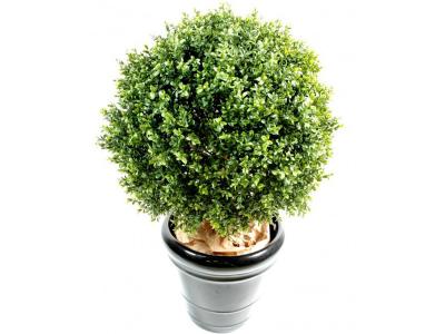 PEGANE Plante artificielle haute gamme Sp&eacute;cial ext&eacute;rieur / Buis boule artificiel - Dim : H.170 x D.130 cm