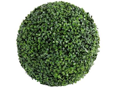 PEGANE Plante artificielle haute gamme Sp&eacute;cial ext&eacute;rieur / Buis boule artificiel - Dim : H.38 x D.38 cm --