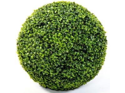 PEGANE Plante artificielle haute gamme Sp&eacute;cial ext&eacute;rieur / Buis boule GR artificiel - Dim : H.50 x D.50 cm
